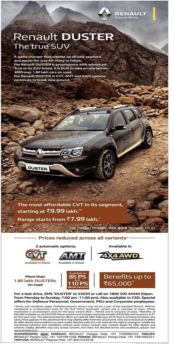 RENAULT DUSTER - The true SUV
